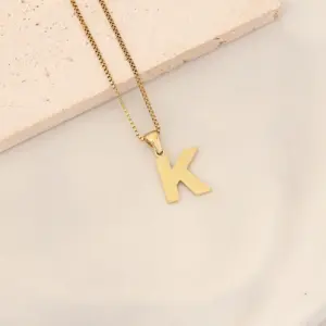 XL-1033-4【Box Chain】26 Letters / K