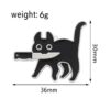 oly-d5ae276fdd04585ed878bdb6fc97de81 Wholesale stainless steel creative knife cat tag keychain personality fashion cartoon titanium steel drop oil necklace pendant