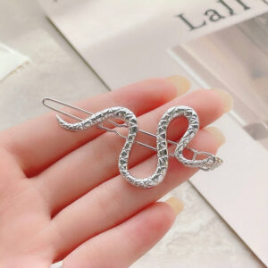 Snake-shaped frog buckle—silver
