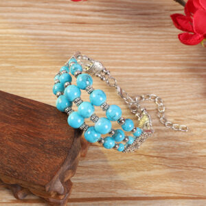 3-round beads (blue)