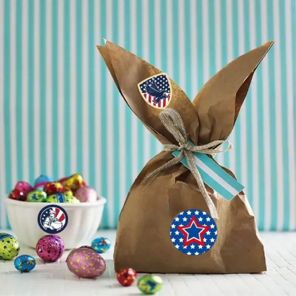 Wholesale Creative Stickers Party Gift Bag Adhesive Stickers Decorative Paper Products