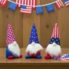 Wholesale 71 Decoration Statue Home Decoration Striped Five-Star Hat Standing Doll Dwarf Toy American National Day Decoration