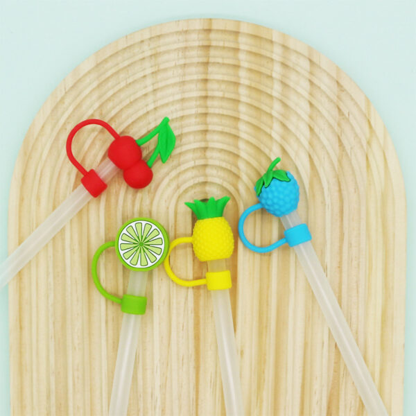 oly-d6328712ef5461a529dd3ee572656ffc Wholesale large diameter 10MM straw cap silicone fruit straw sleeve solid color small cute straw plug