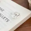 Wholesale Simple Hollow Heart Ring For Women Elegant Minimalist Design Trendy Geometric Pattern Copper Material Open Ring Style