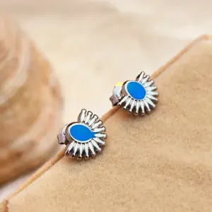 Silver Blue Oil / One Size / Shell Style