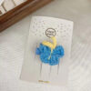 Wholesale Children's Wool Butterfly Hairpin Japanese and Korean Sweet Girl Side Clip Bangs Clip Knitted Hair Accessories for Women