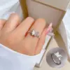 Wholesale Electroplating Golden Plated Butterfly Titanium Steel Casual Simple Style Rings