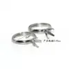 Wholesale Adjustable Stainless Steel Four Claw Base Empty Holder For DIY Handmade Jewelry Accessories Ring Setting Original Design
