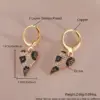 Wholesale 1 Pair Vintage Style Luxurious Commute Heart Shape Copper Drop Earrings