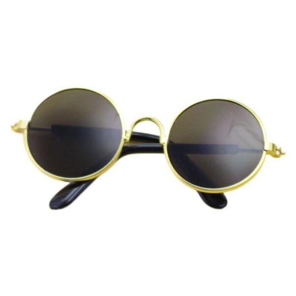 Wholesale 20cm doll glasses pet dog cat toy sunglasses photo round frame personalized small glasses sunglasses