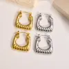 Wholesale Fashion U Shape Plating 201 Stainless Steel Stainless Steel Earrings