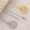 Wholesale For Women Cross Pendant Necklace In Copper With 18K Real Gold Plated Coating 0.05µm-0.08µm Featuring Zircon On Cable Chain