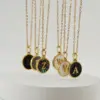 Wholesale Fashion Round Letter Stainless Steel Plating Necklace