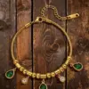 Wholesale Water Droplets Couple Bracelets With Waterproof Non Tarnish 18K Real Gold Plated 304 Stainless Steel Snake Chain Featuring Zircon Inlay