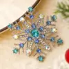 Wholesale Graceful Christmas Gift Snowflake Brooch Fashion Lapel Pin European And American Trend Swan Flag Suit Lapel Flower Accessory