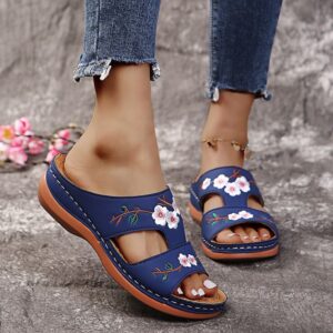 Wholesale 2024 new women's cross-border foreign trade hot summer women's wedge heel large size platform sandals slippers