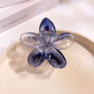 38#Colorful transparent plumeria clip-transparent gray