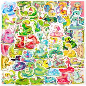 Wholesale Sell 50 cute cartoon snake stickers cross-border new reptile cartoon snake personality graffiti stickers