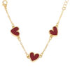 Wholesale 1 Fashion Simple Design Sense Red Valentine's Day Metal Phnom Penh Love Cute Peach Heart Lady Bracelet Gift