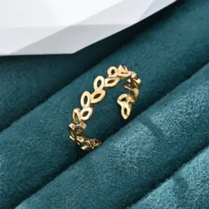 Golden Leaf Ring