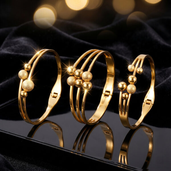 oly-d75cf77e1e03ae7a0f1e2b72bf7e983e Wholesale Stainless steel electroplated gold beads, non-fading jewelry, titanium steel bracelet