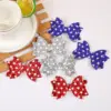 Wholesale Chinese Valentine's Day Bow Hair Clip Shiny Star Children's Onion Pink Bow Hair Accessory