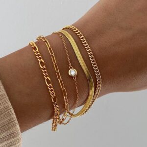 Diamond gold five-piece set