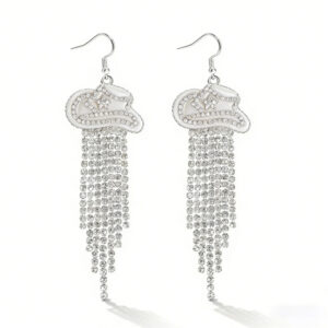 White - diamond tassel