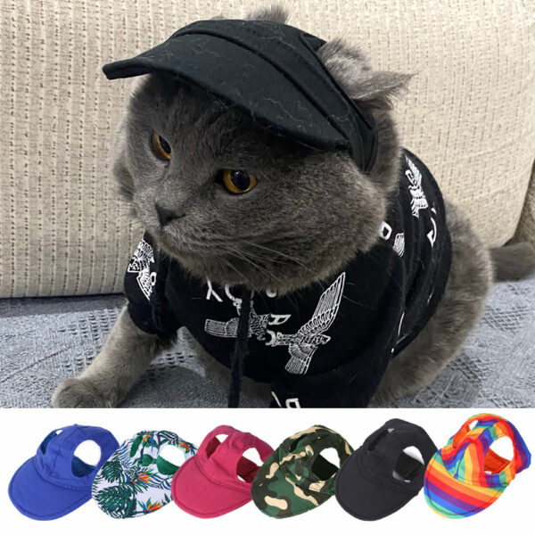 Wholesale 's Pet Dog Sun Hat Summer Visor Baseball Cap Peaked Cap Cat Dog Hat Accessories