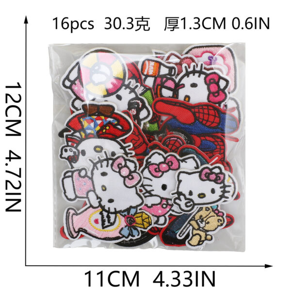 oly-d865e8ad667f0fa0c975f8e4f66f0db6 Wholesale Anime Fit Embroidered Cloth Stickers Cartoon Zhang Zi Animated Character Patch Stickers Children's Clothes Bag Dress Embroidered Label