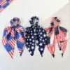 oly-d881ca6698bc55737264f7b59b740468 Wholesale Multicolor Bubble Braid Hair Rope Bow Tie Hair Accessory Made Of Cloth, Perfect For Independence Day