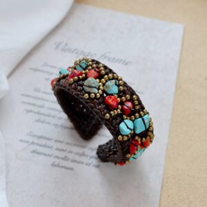 4-copper beads natural gravel