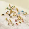 oly-d896c54fdec385a25e49f5bd7e165bed Wholesale Electroplating 18K Gold Golden Plated Four Leaf Clover 304 Stainless Steel Elegant Luxurious Drop Earrings