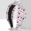 oly-d8a37b7d86cb605096c1df004e4beee2 Wholesale Wide Headband With Flag Knot Design, Football Festival Headband For Women, Available In Black, White, Green, Red