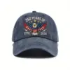Wholesale Retro United States Baseball Cap With Curved Brim, Breathable Design Featuring Printing Craft, Perfect For America's 250th Anniversary