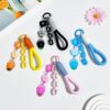 oly-d8c829c001b323239aa9ad3f96a958e1 Wholesale Ins style flower acrylic pendant student key bag hanging ornaments anti-lost key chain wholesale woven hand rope