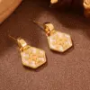 Wholesale Hypoallergenic Shell Stud Earrings For Women In Copper With KC Golden UV Plated Finish