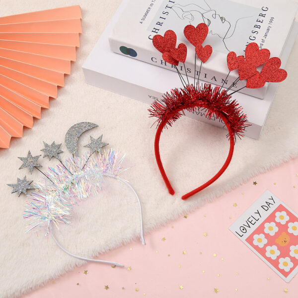 oly-d8fe9ba90bd3ff2d02a25b889a56cf24 Wholesale Hair Hoop Valentine's Day Red Sequins Love Headband Holiday Party Decoration Headwear