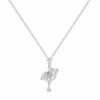 oly-d903887706e50840905f18311b2b2ede Wholesale Fantasy Heart Moon 999 Sterling Silver Necklace for Women Summer Popular Pendant Clavicle Valentine's Day Gift for Girlfriend你