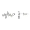 Wholesale 1 Pair Romantic Sweet Streetwear Geometric Inlay Copper Zircon 18K Gold Plated K Gold Plated Silver Plated Copper Earrings