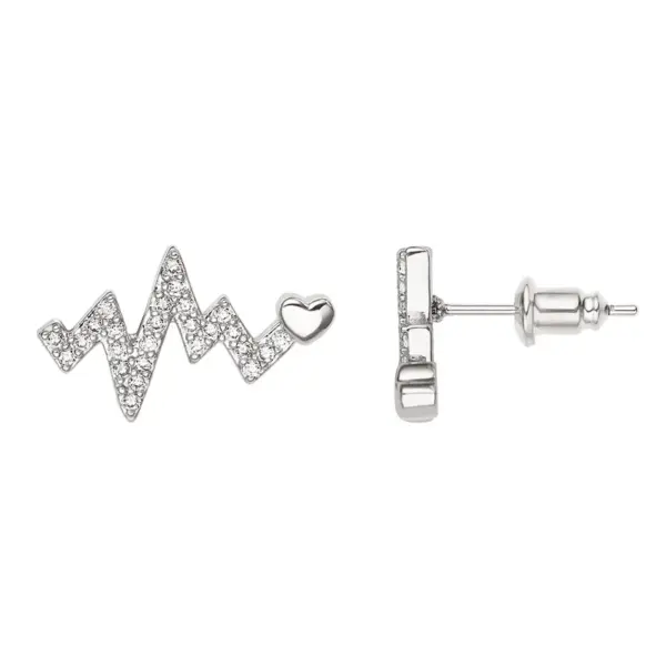 Wholesale 1 Pair Romantic Sweet Streetwear Geometric Inlay Copper Zircon 18K Gold Plated K Gold Plated Silver Plated Copper Earrings