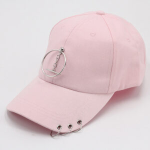 Inverted T iron ring pink / Adjustable