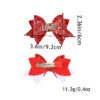 Wholesale Valentine's Day Party Bow Hairpin Children's Scallion Powder Glitter Bow Hairpin Hair Accessories