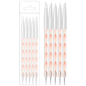 Dz-b02/double-ended silicone dotting pen pink