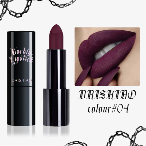 Wholesale Halloween Spot Mouth Black Lipstick Waterproof Long-Lasting Matte Lipstick Makeup Lip Gloss