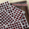 Wholesale Year K9 Ancora Red Nail Drill Jewelry Flash Heart Fat Square Oval Glass Shaped Nail Drill Jewelry