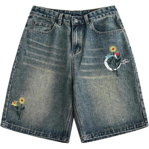 oly-d94663c61769de2a04f6a61651febbb7 Wholesale High Waist Denim Shorts Loose Shorts Jeans Casual Street Women's Denim Wide Leg Shorts Women