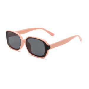 Cat's eye / Pink frame black and gray film