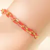 oly-d94cf62d5a1e689c77e11d73fe7285e2 Wholesale Solid Color Waterproof Bracelets For Couples In 18K Gold Plated 304 Stainless Steel With Electroplated Coating