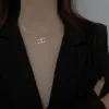 Wholesale PVD Coated 18K Gold Plated Heart 304 Stainless Steel Simple Style Waterproof Non Tarnish 304 Stainless Steel Necklace